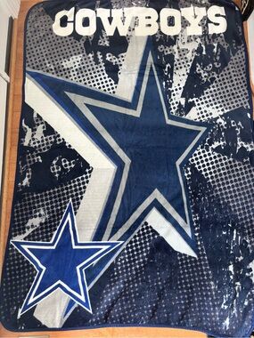Dallas Cowboys NFL Team Blanket - Navy & White